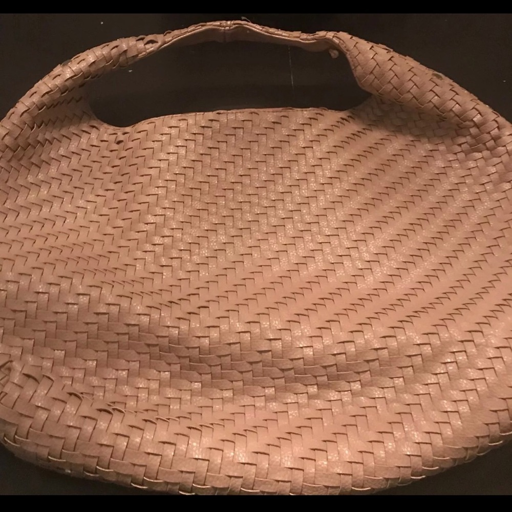 NWOT Deux Lux tan weave purse ! Retails $120